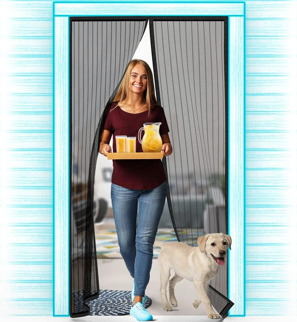 Magnetic Mosquito Mesh Curtain