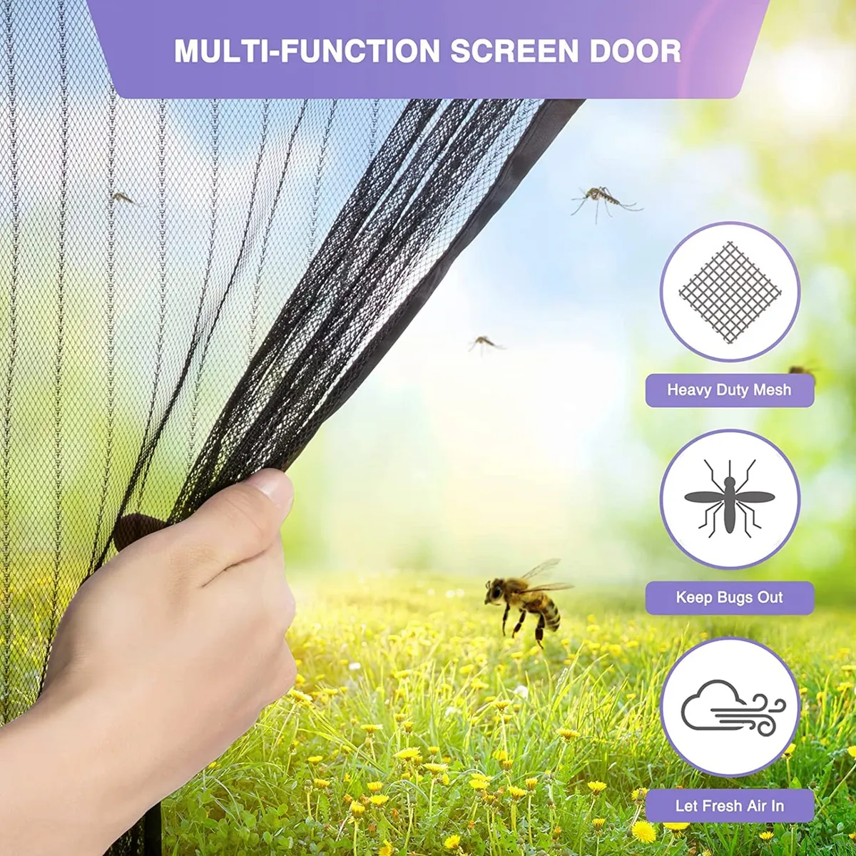 Magnetic Mosquito Mesh Curtain