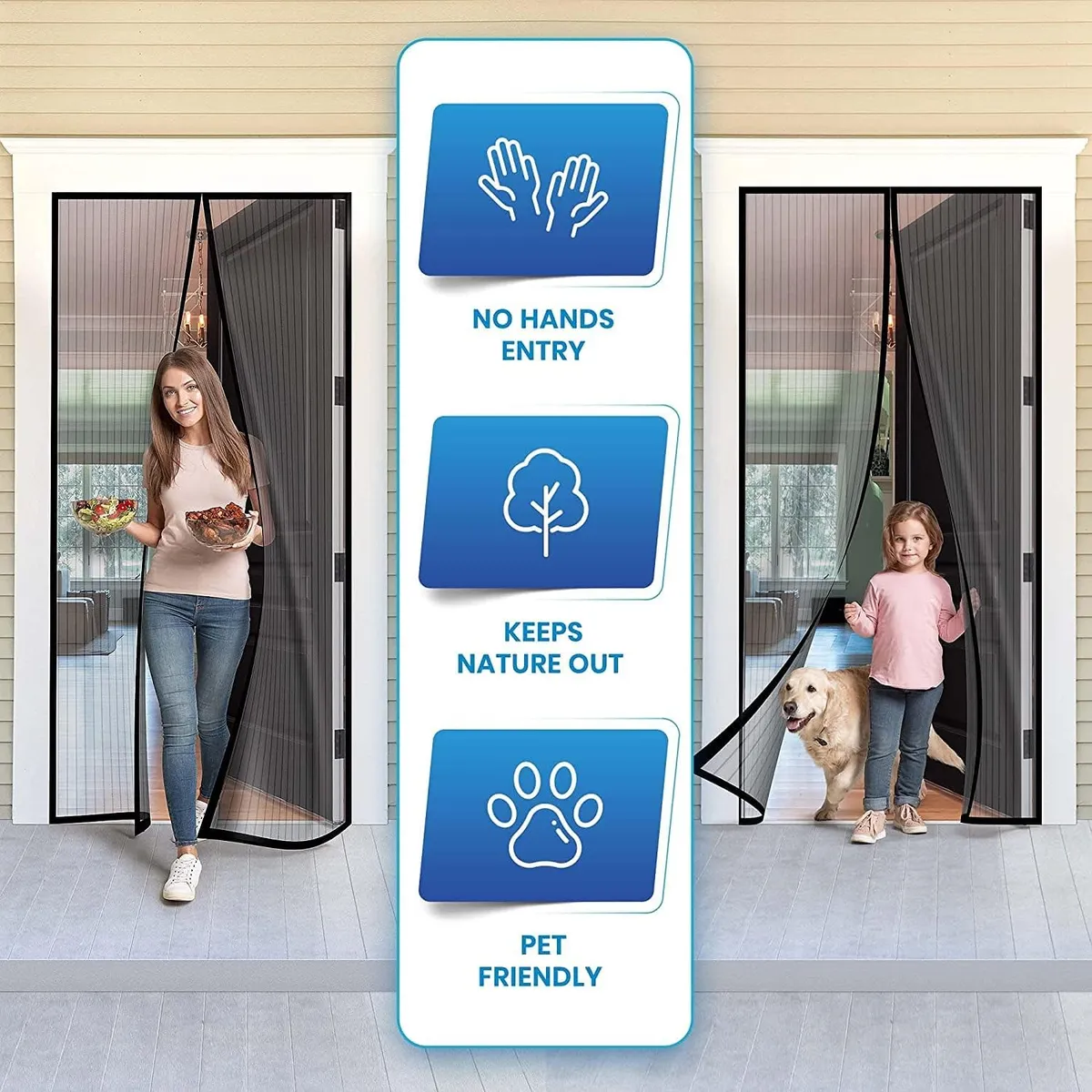Magnetic Mosquito Mesh Curtain