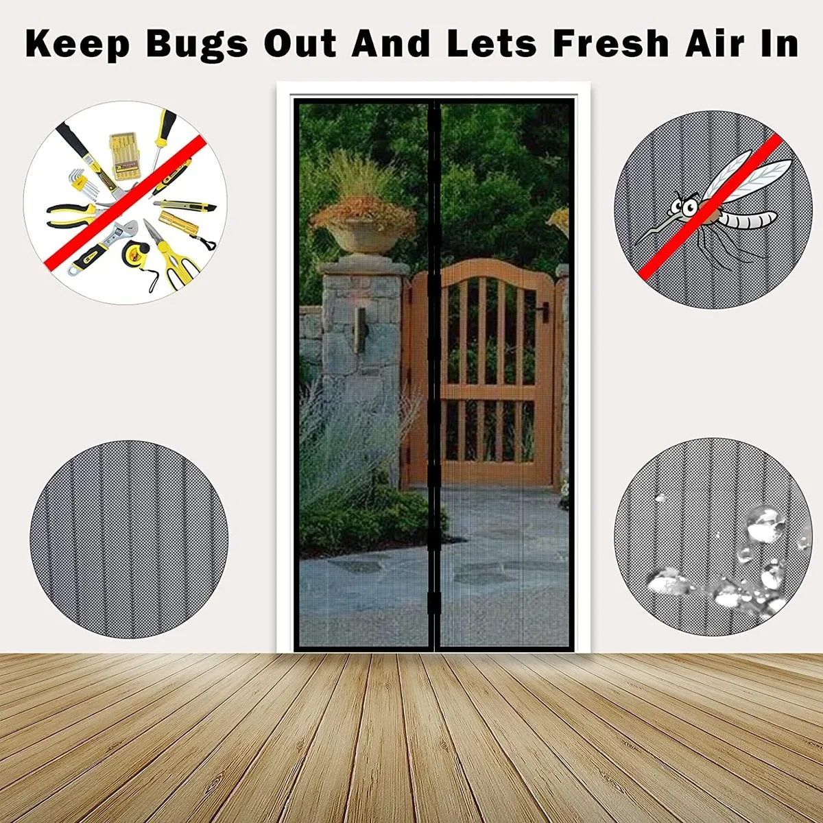 Magnetic Mosquito Mesh Curtain