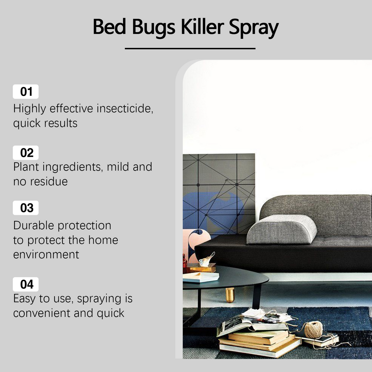 Bedbug killer spray Non-Toxic (Buy 1 Get 1 Free)