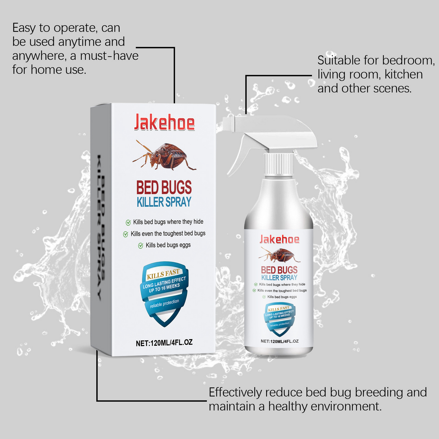 Bedbug killer spray Non-Toxic (Buy 1 Get 1 Free)