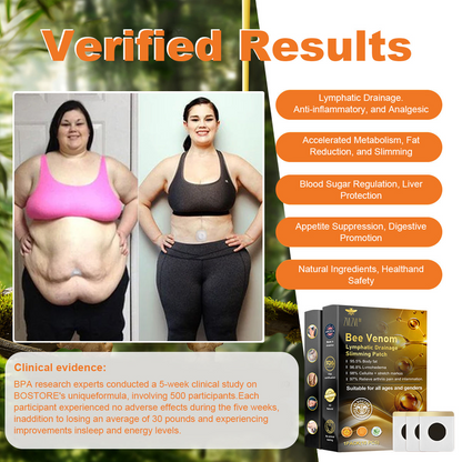 Bee Venom Lymphatic Drainage Slimming Patch (10)(BUY 1 GET 1 FREE)