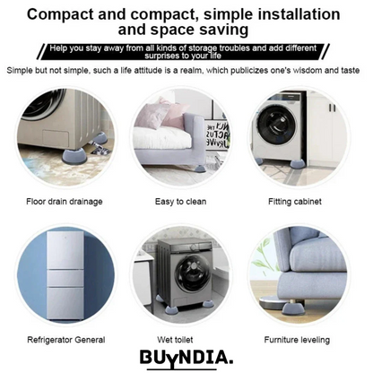 Anti Vibration Washing Machine Pads (Set of 4)