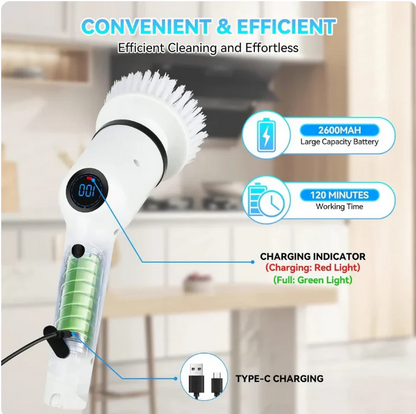 Cleanistic Electric Spin Scrubber (9-in-1)