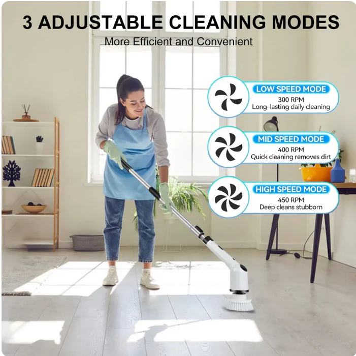 Cleanistic Electric Spin Scrubber (9-in-1)