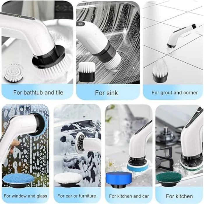 Cleanistic Electric Spin Scrubber (9-in-1)