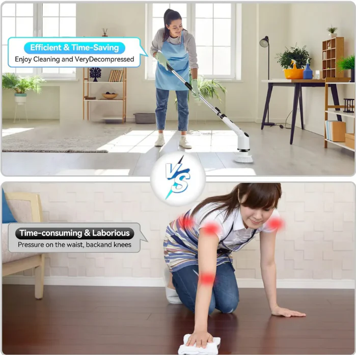 Cleanistic Electric Spin Scrubber (9-in-1)