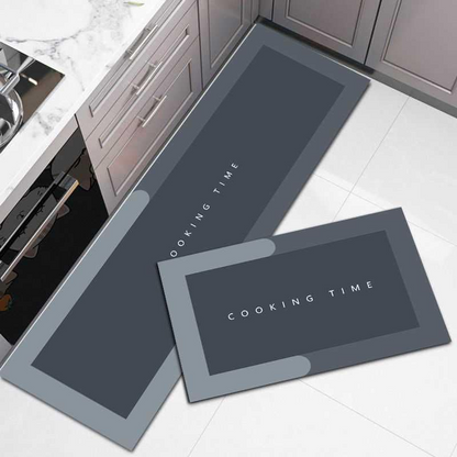 2-piece waterproof memory foam kitchen mat set