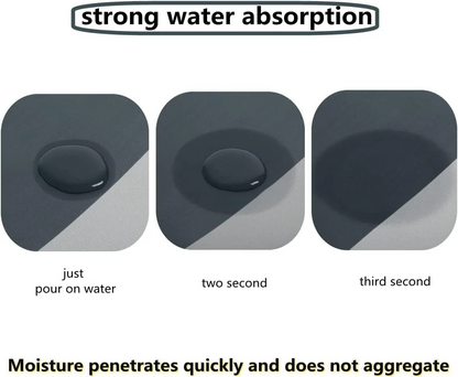 2-piece waterproof memory foam kitchen mat set