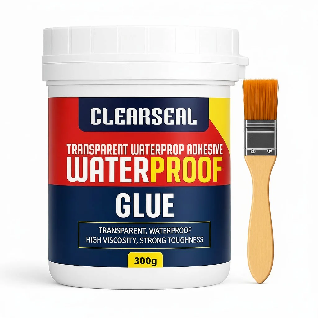 Transparent Waterproof Glue + Free Brush!🔥